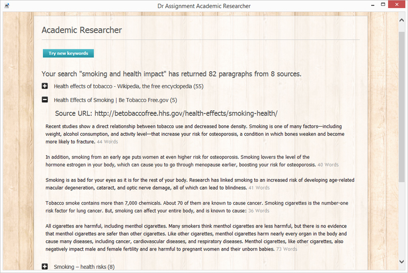 Academic Researcher screenshot
